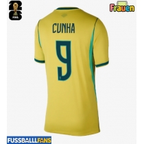 Brasilien Matheus Cunha #9 Heimtrikot Frauen WM 2026 Kurzarm